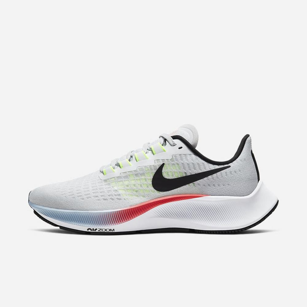 Chaussure De Running Nike Air Zoom Pegasus 37 Platine 7865-093 Pure Platinum/Laser Crimson/Psychic Blue/Black Femme | EEB-14228808